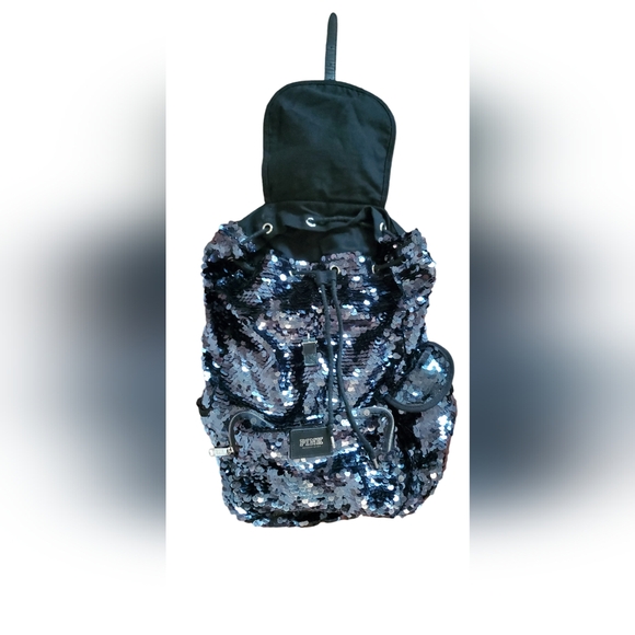 Pink Victoria Secret sequin Backpack - Picture 7 of 8